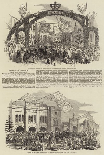 Festivities at Chippenham, Opening of the Cheese-Market by Samuel Read
